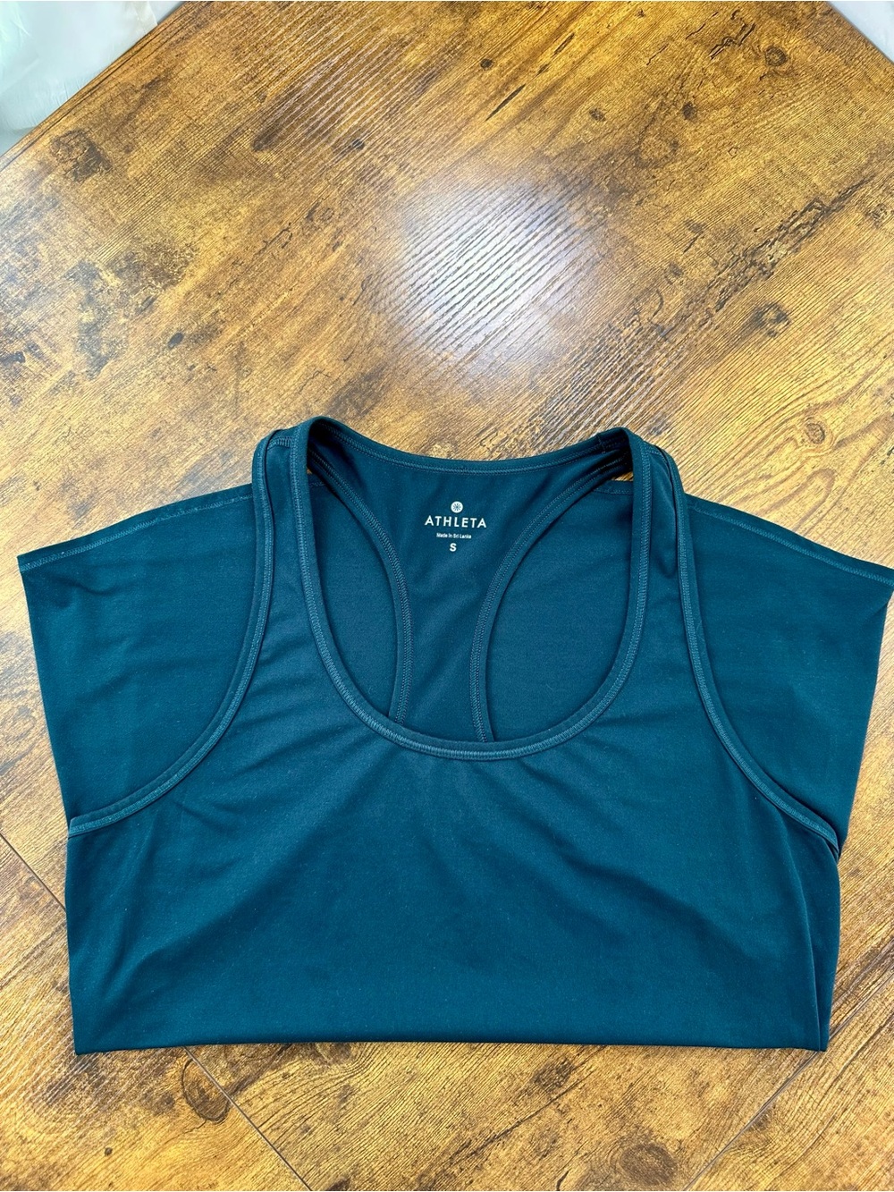 Athleta Chi Unstinkable Lightweight Scoop Racerback Tank Top, Dark Teal, Small - Picture 4 of 11